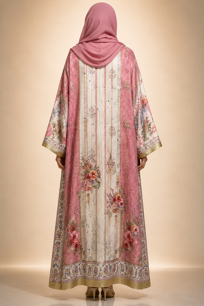 Desert Rose Zareen Abaya