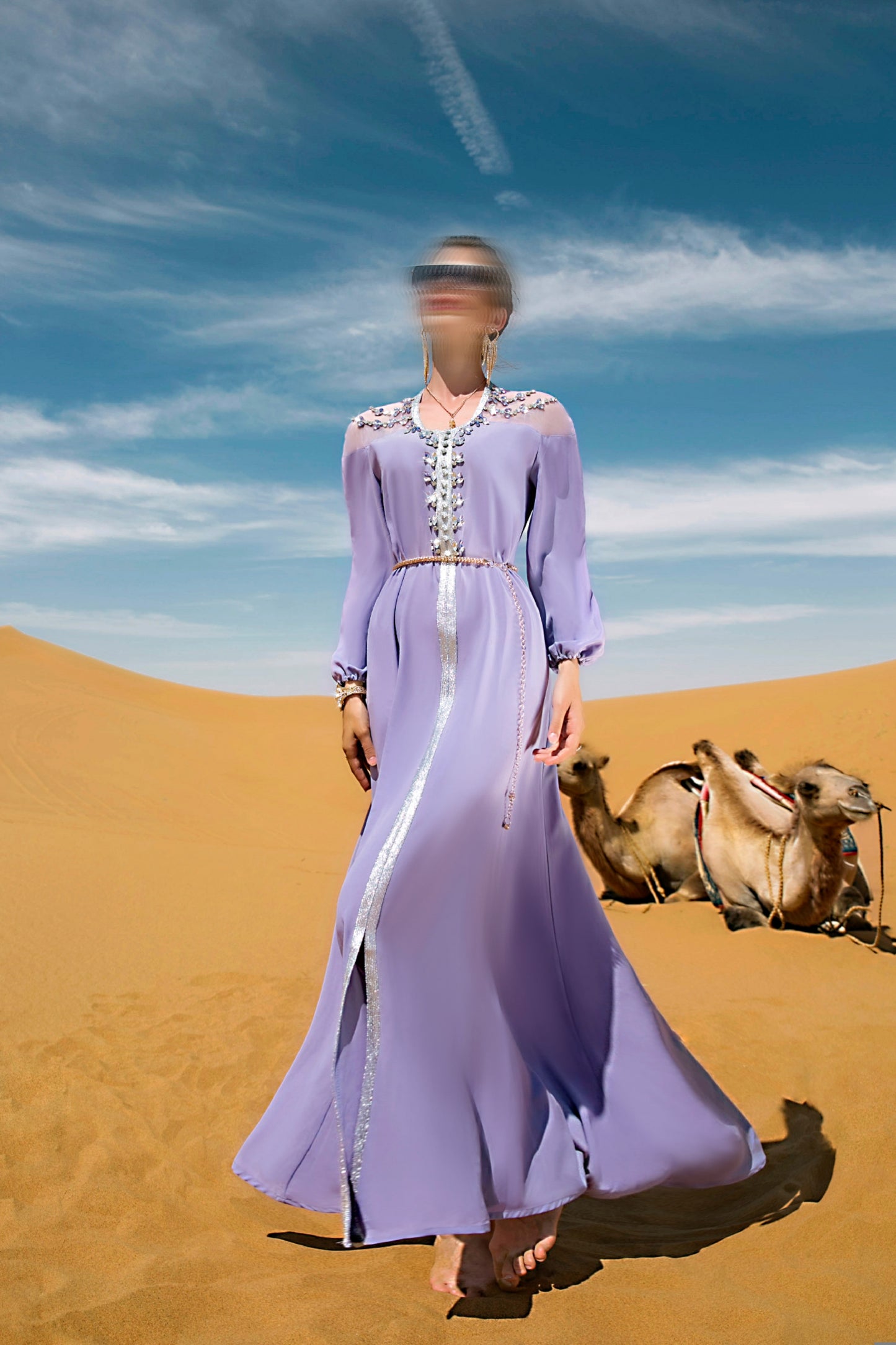 BA7049 Lavender Allium Dress