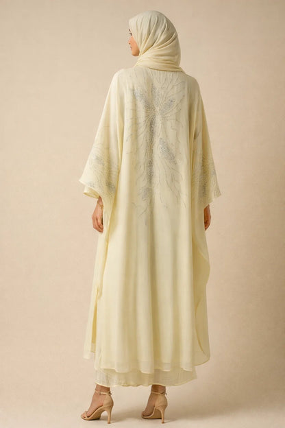 Butter Yellow Elaris Abaya