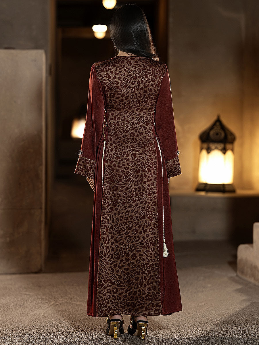 BA6052 Burgundy Majesty Dress