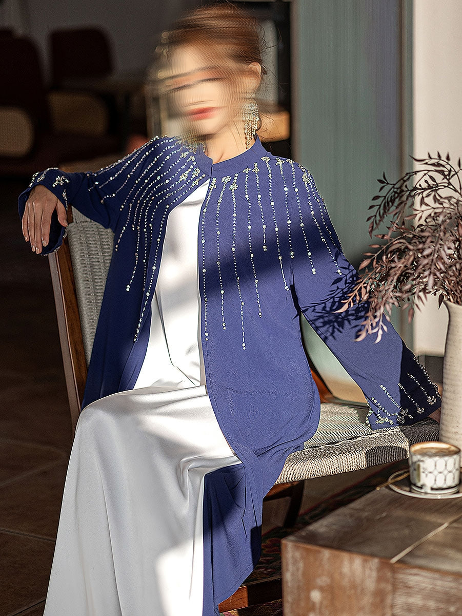 BA5230 Blue Tanzanite Abaya