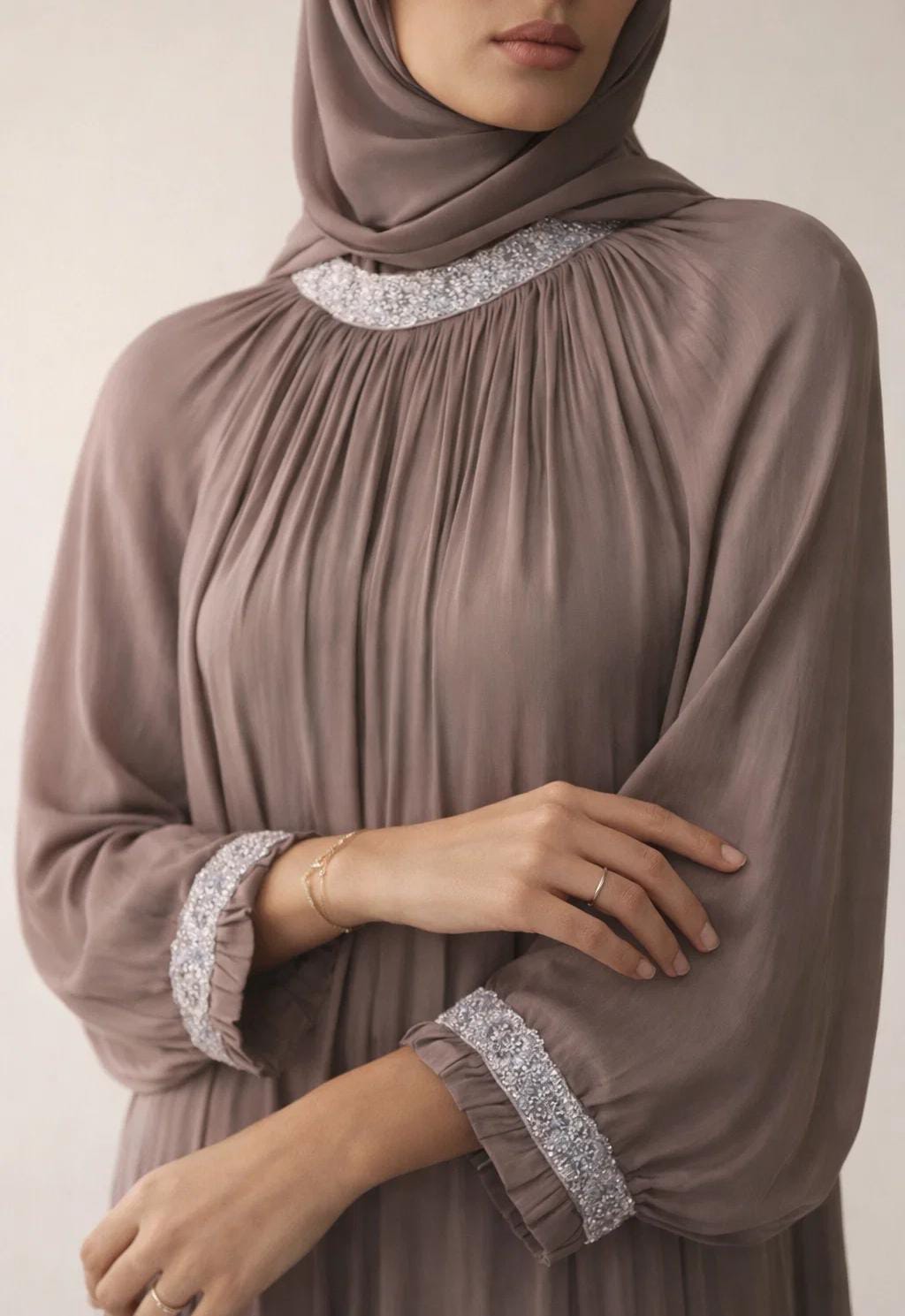 Brown Elaf Abaya