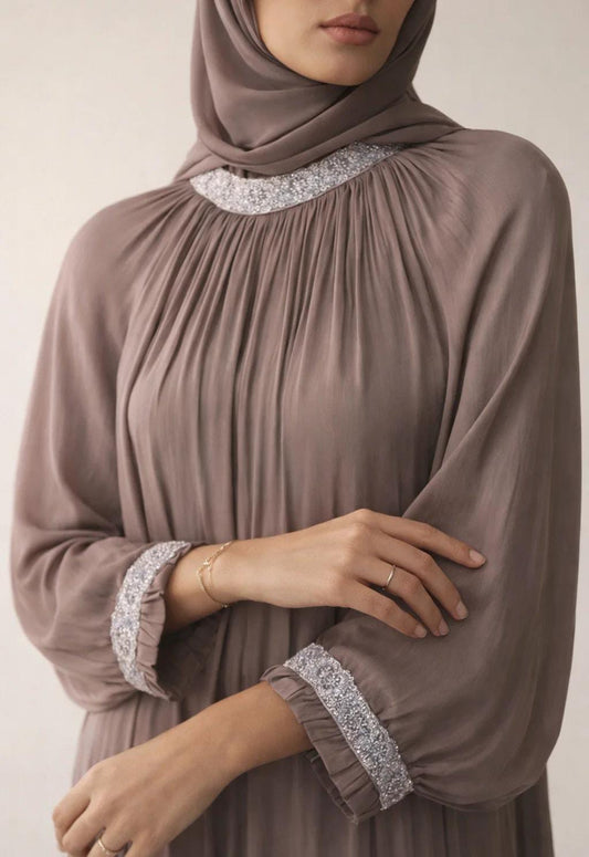 Brown Elaf Abaya