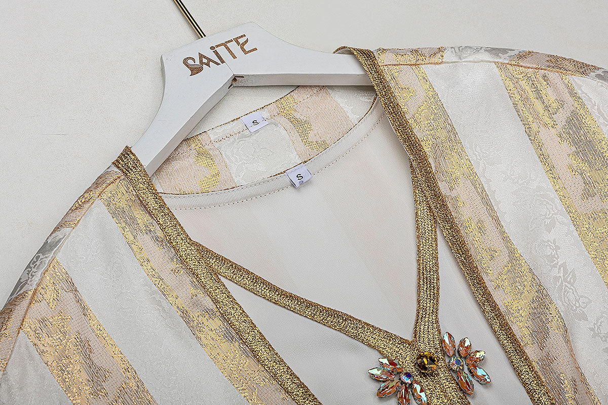 BA5143 White Regalia Kaftan