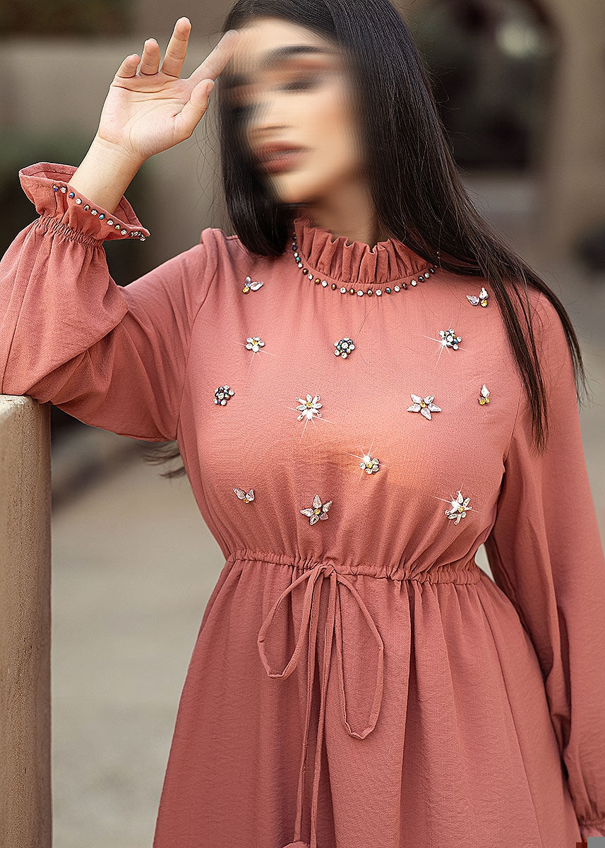 BA6004 Pink Pulchritudinous Dress