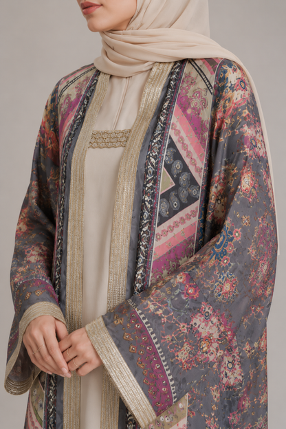 Twilight Tapestry Zareen Abaya