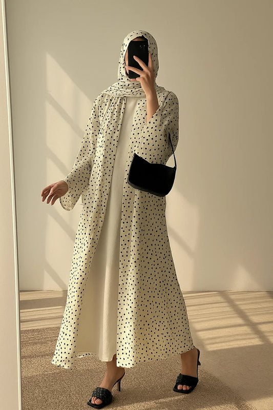 Polka Dot Kimono Set