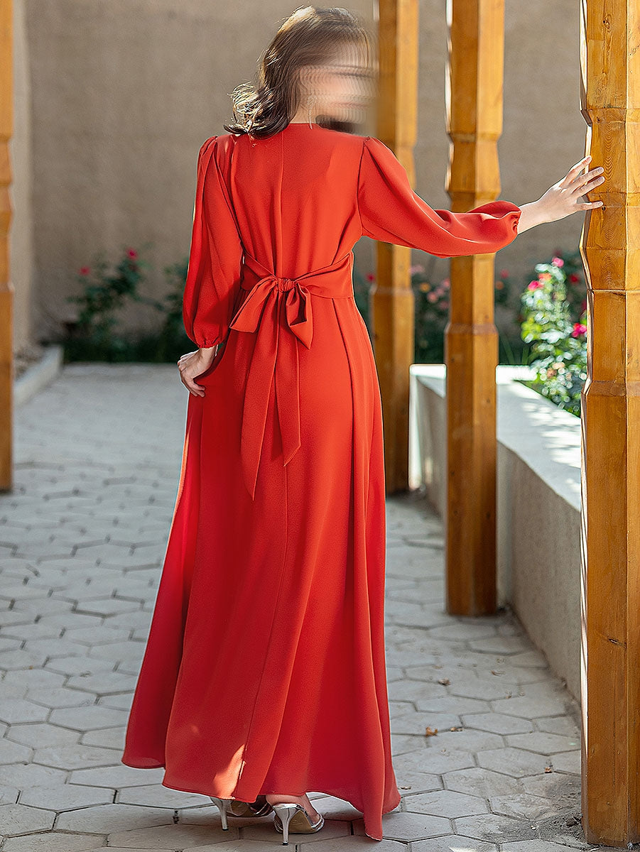 BA5181 Orange Carnelian Dress