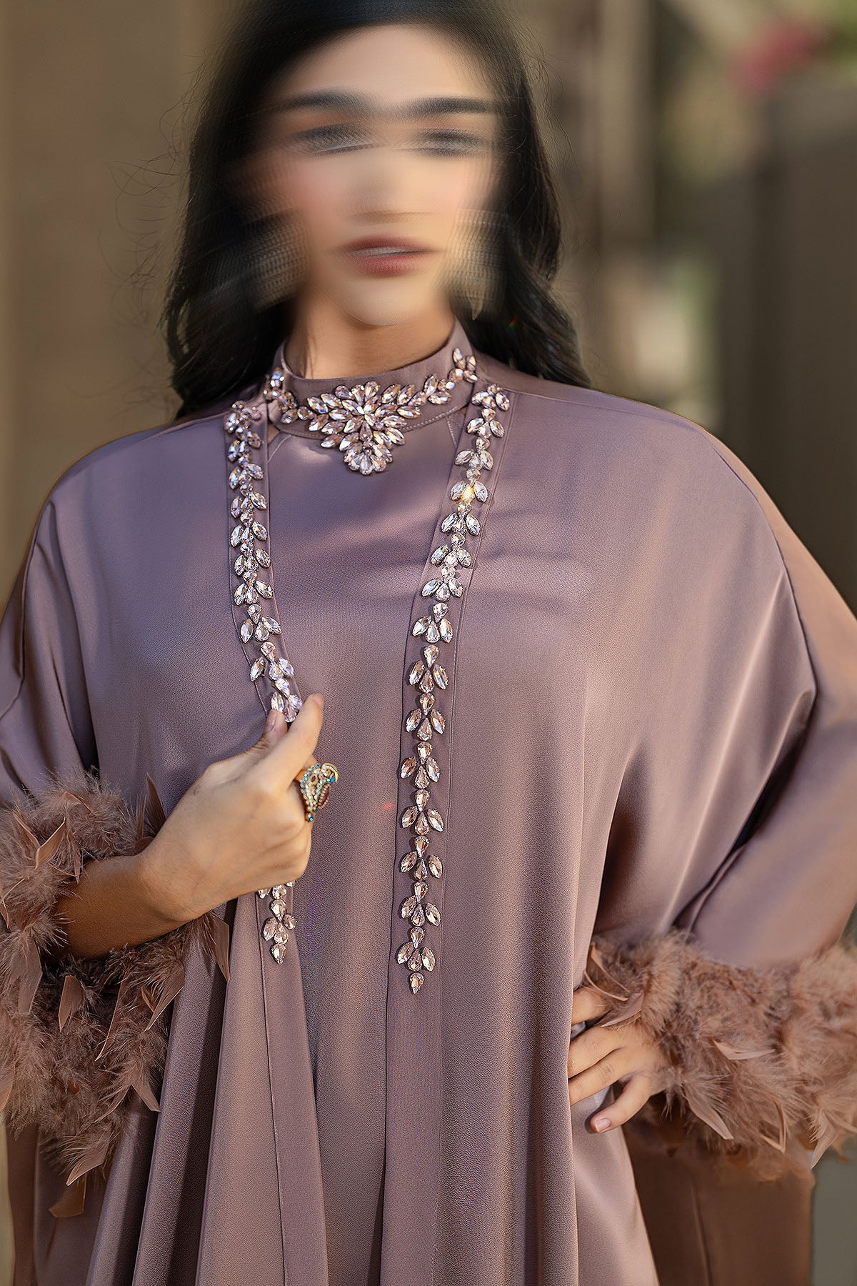 BA5120 Milk Tea Seraph Abaya