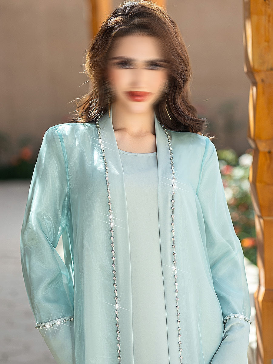 BA5188 Green Iridescent Dress