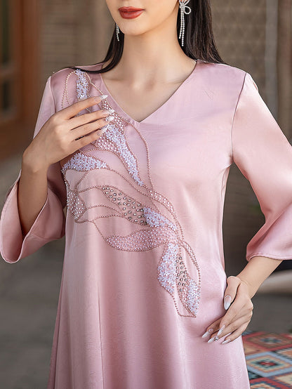 BA5194 Pink Magnolia Dress