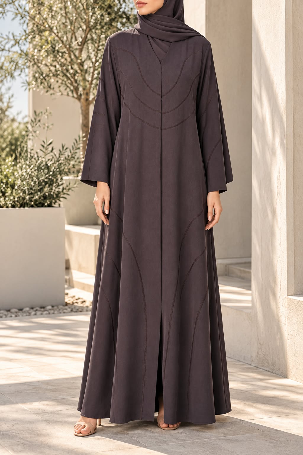 Brown Arcade Abaya