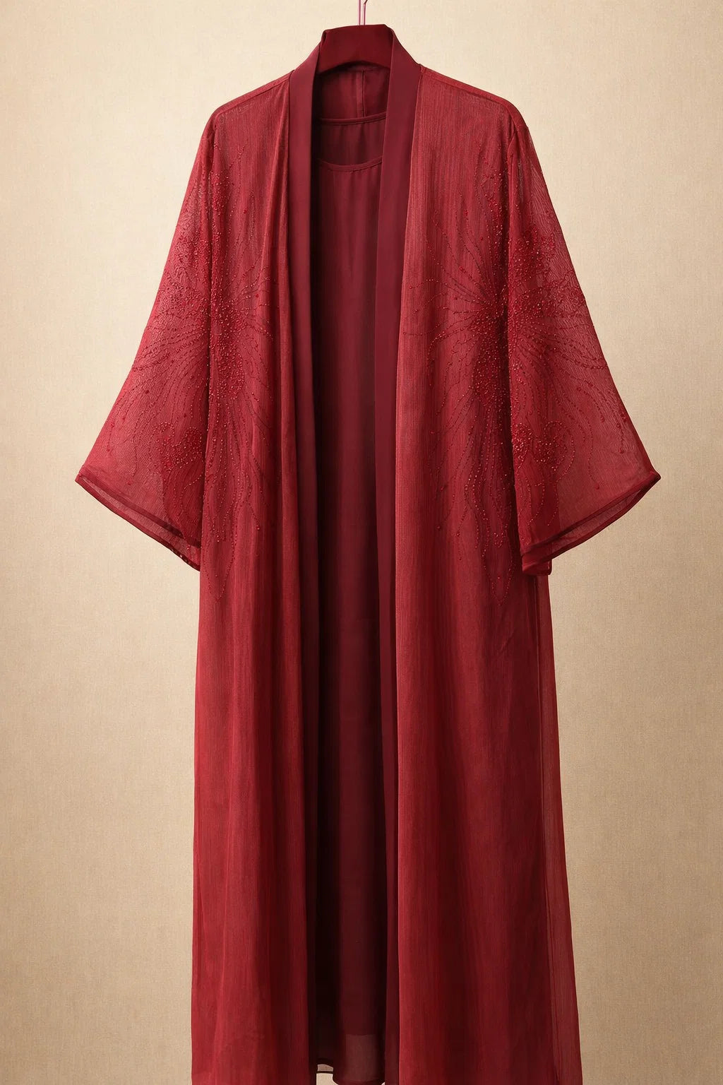 Red Elaris Abaya
