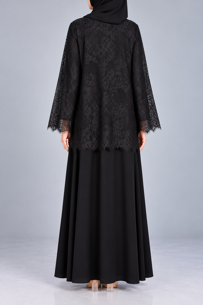 Black Moon Veil Abaya