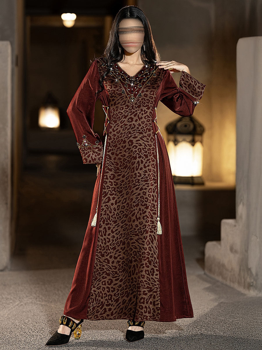 BA6052 Burgundy Majesty Dress