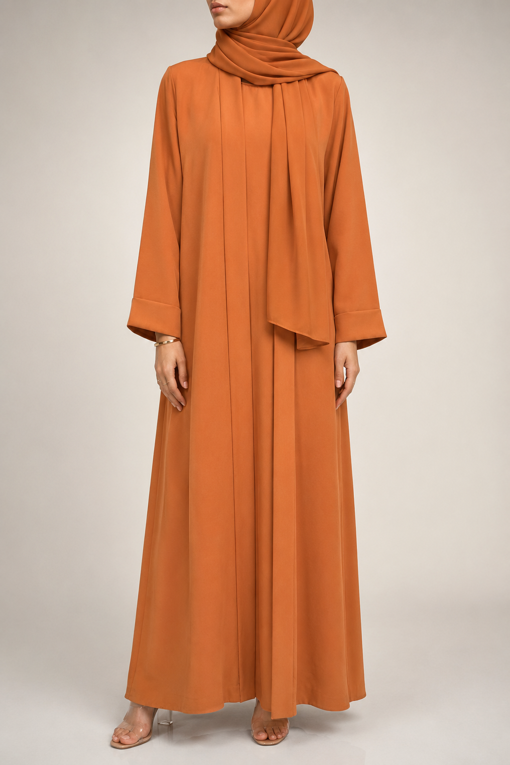 Orange Yara Abaya