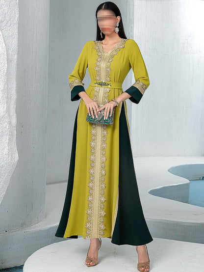 BA4009 Mustard Lime Jalabiya