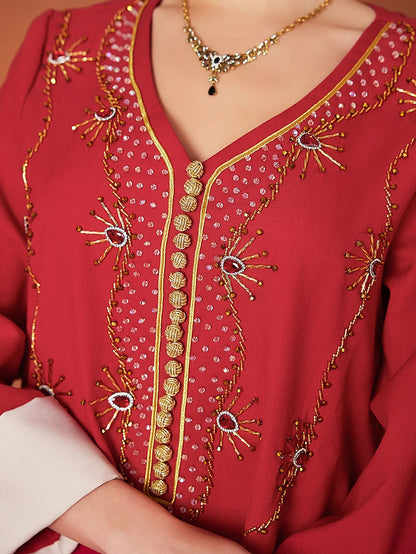 BA4117 Red Ruby Jalabiya