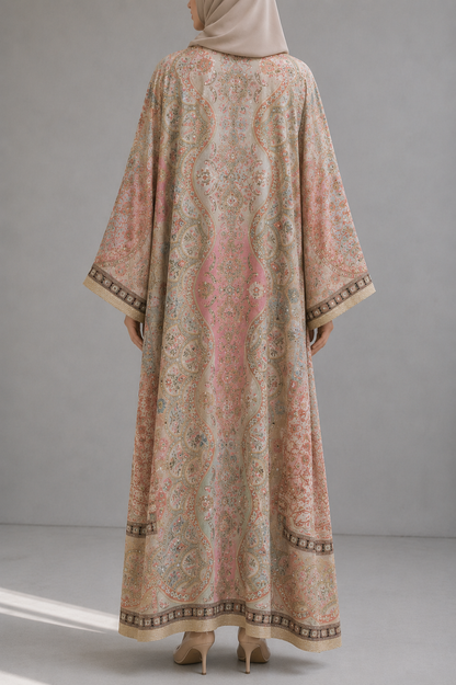 Warm Beige Zareen Abaya