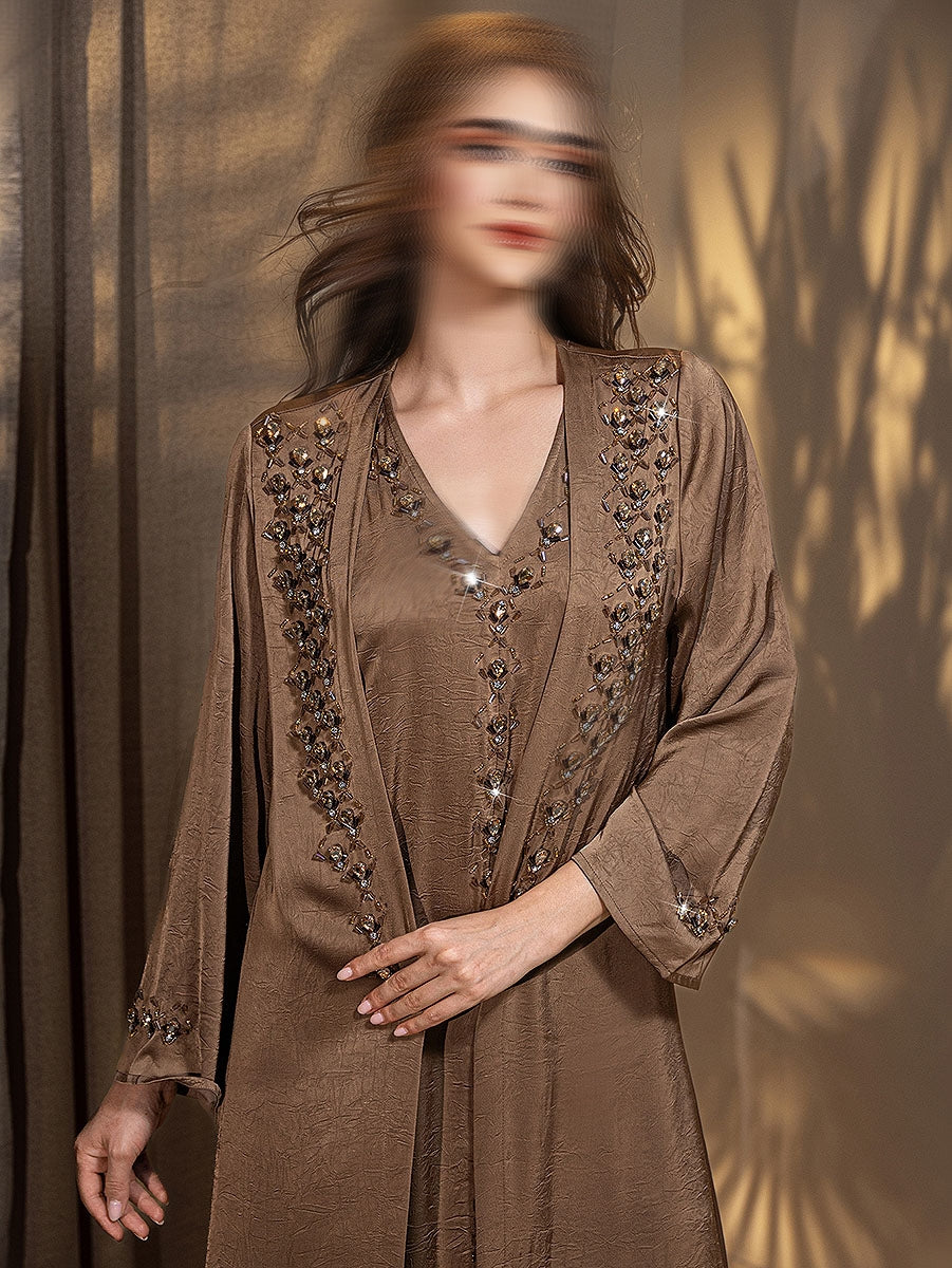 BA5148 Brown Opula Abaya