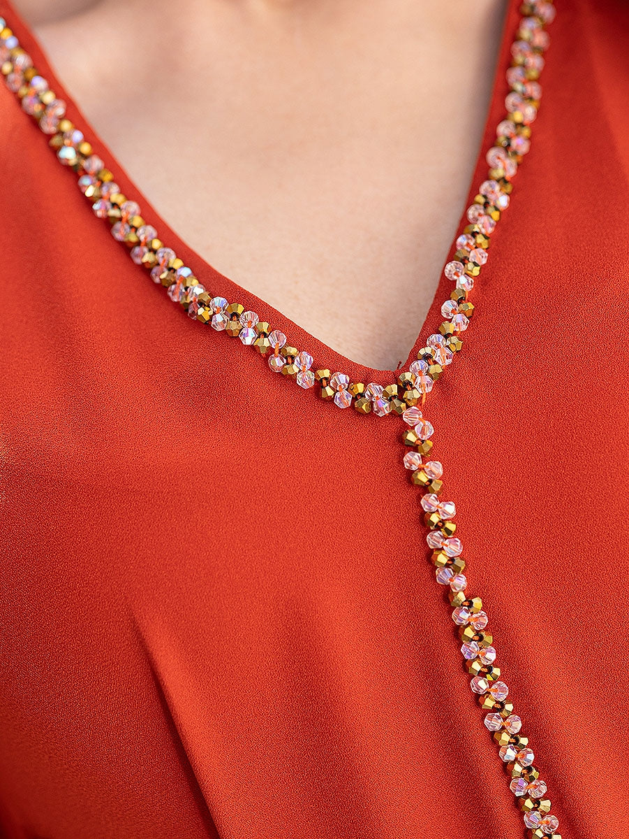 BA5181 Orange Carnelian Dress