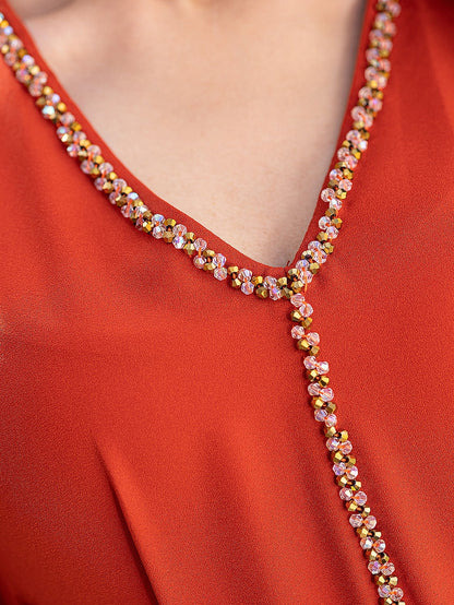 BA5181 Orange Carnelian Dress