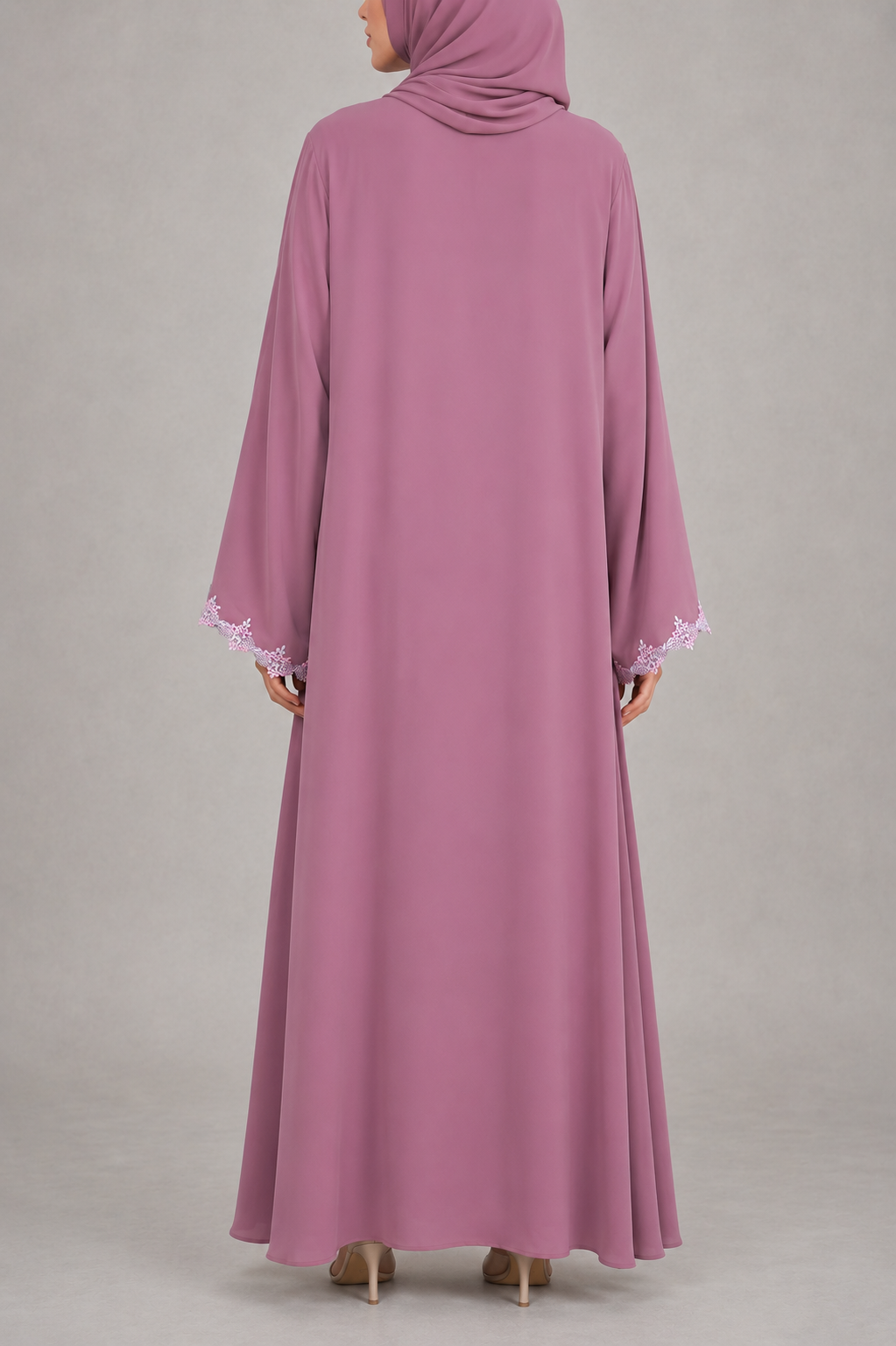 Opulence Lace abaya E18J