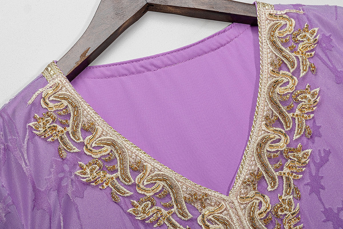 BA4031 Purple Lilac Jalabiya