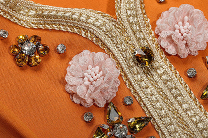 BA3107 Orange Pulchritude Kaftan