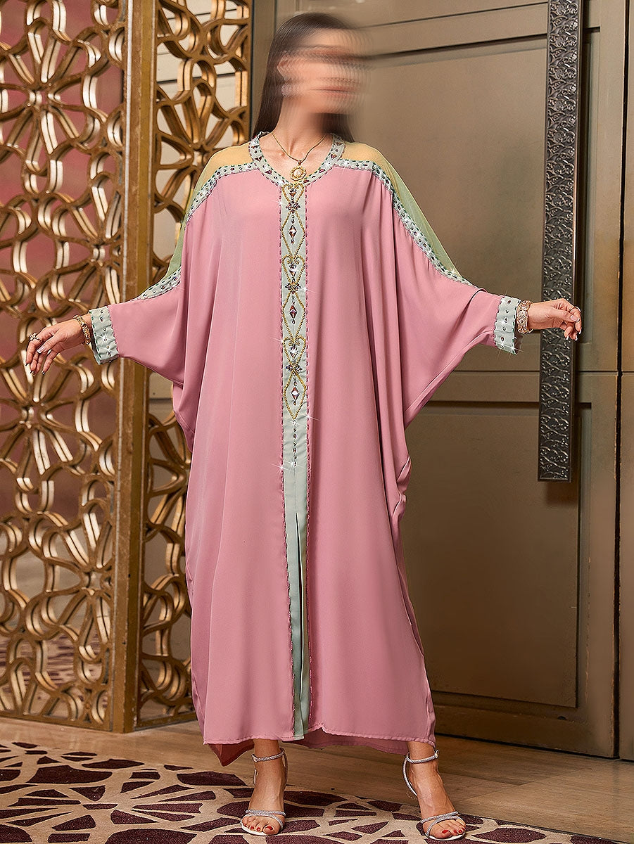 BA4132 Pink Magniloquence Kaftan