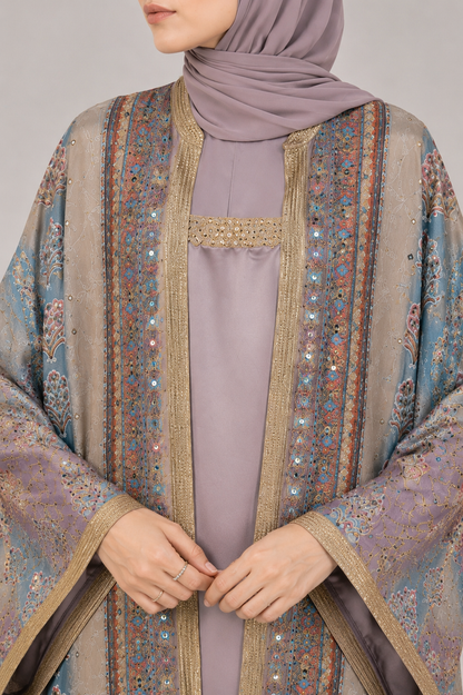 Mauve Zareen Abaya