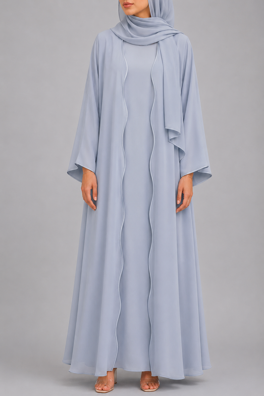Sky blue IT Abaya