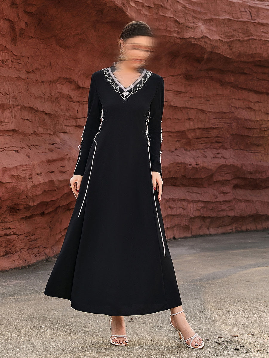 BA4085 Black Hematite Dress