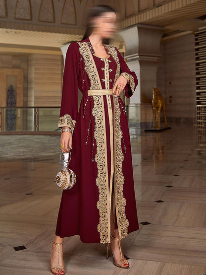 BA4023 Dark Red Solstice Jalabiya