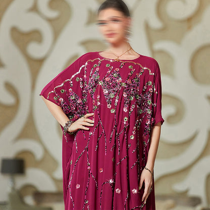 BA3162 Red Coruscate Kaftan