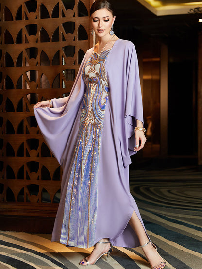 BA3102 Lavender Artique Kaftan