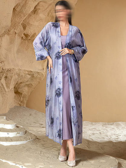 BA5051 Purple Azure Abaya