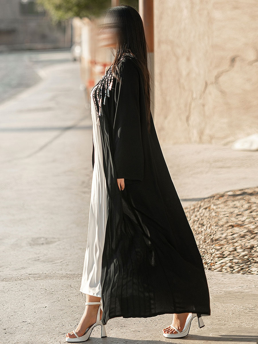 BA4083 Black Starlight Abaya