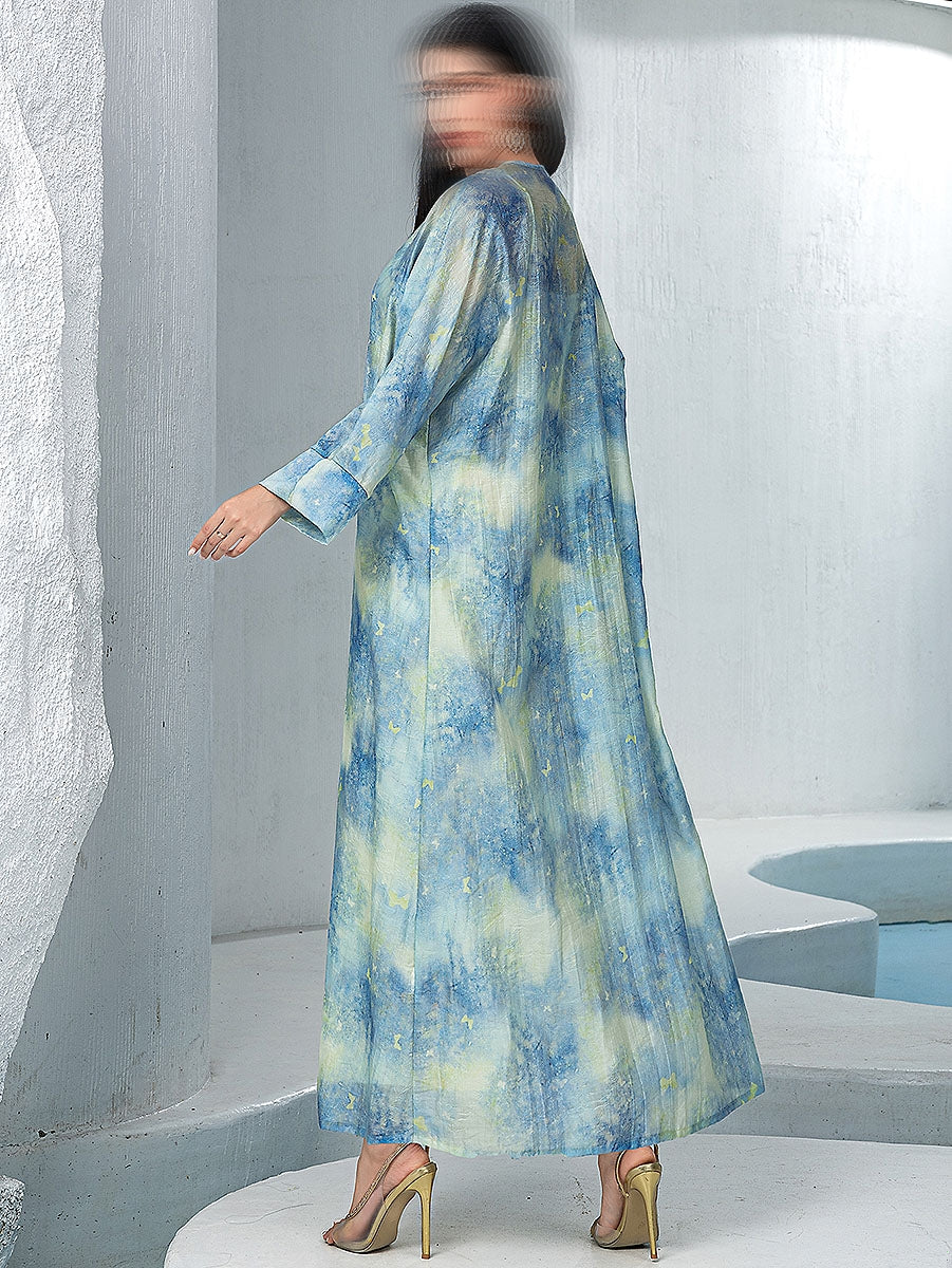BA5051 Blue Azure Abaya