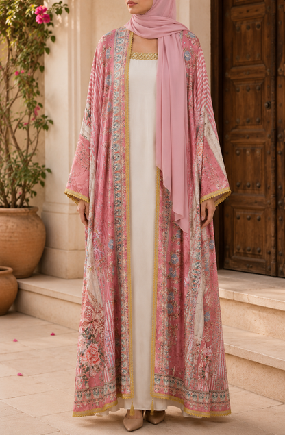 Pink Zareen Abaya