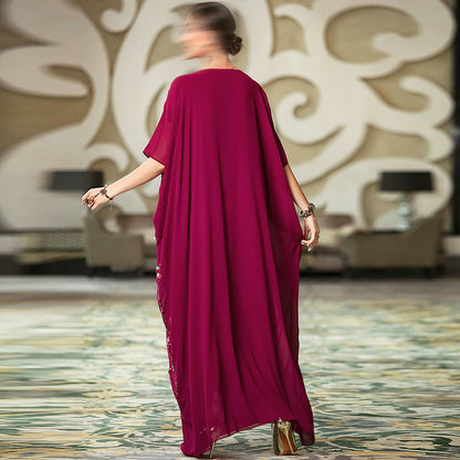 BA3162 Red Coruscate Kaftan