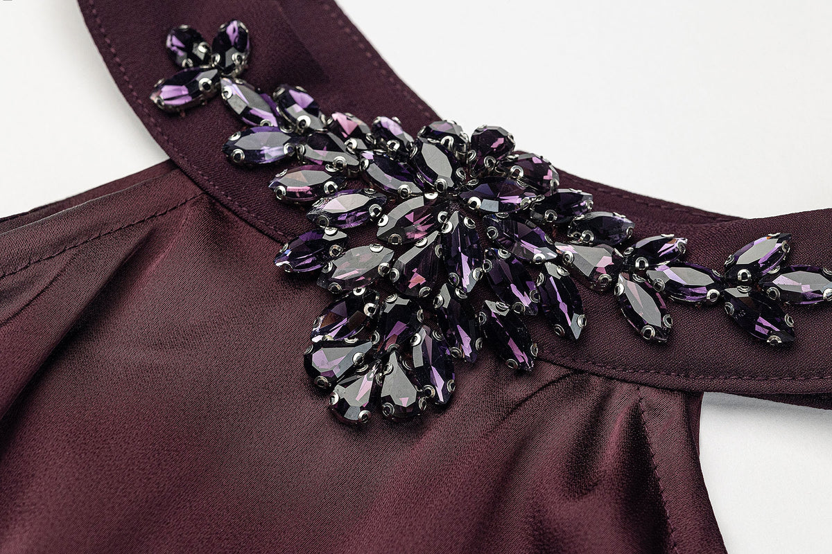 BA5120 Burgundy Seraph Abaya