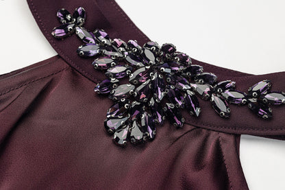 BA5120 Burgundy Seraph Abaya