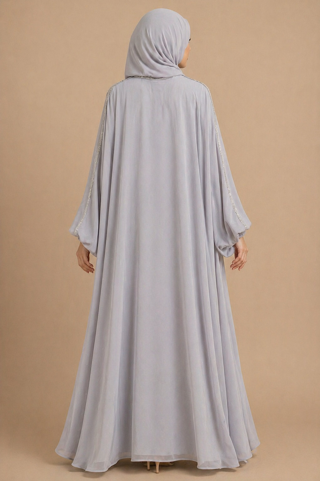 Grey Ward Al Layl Abaya