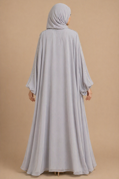 Grey Ward Al Layl Abaya