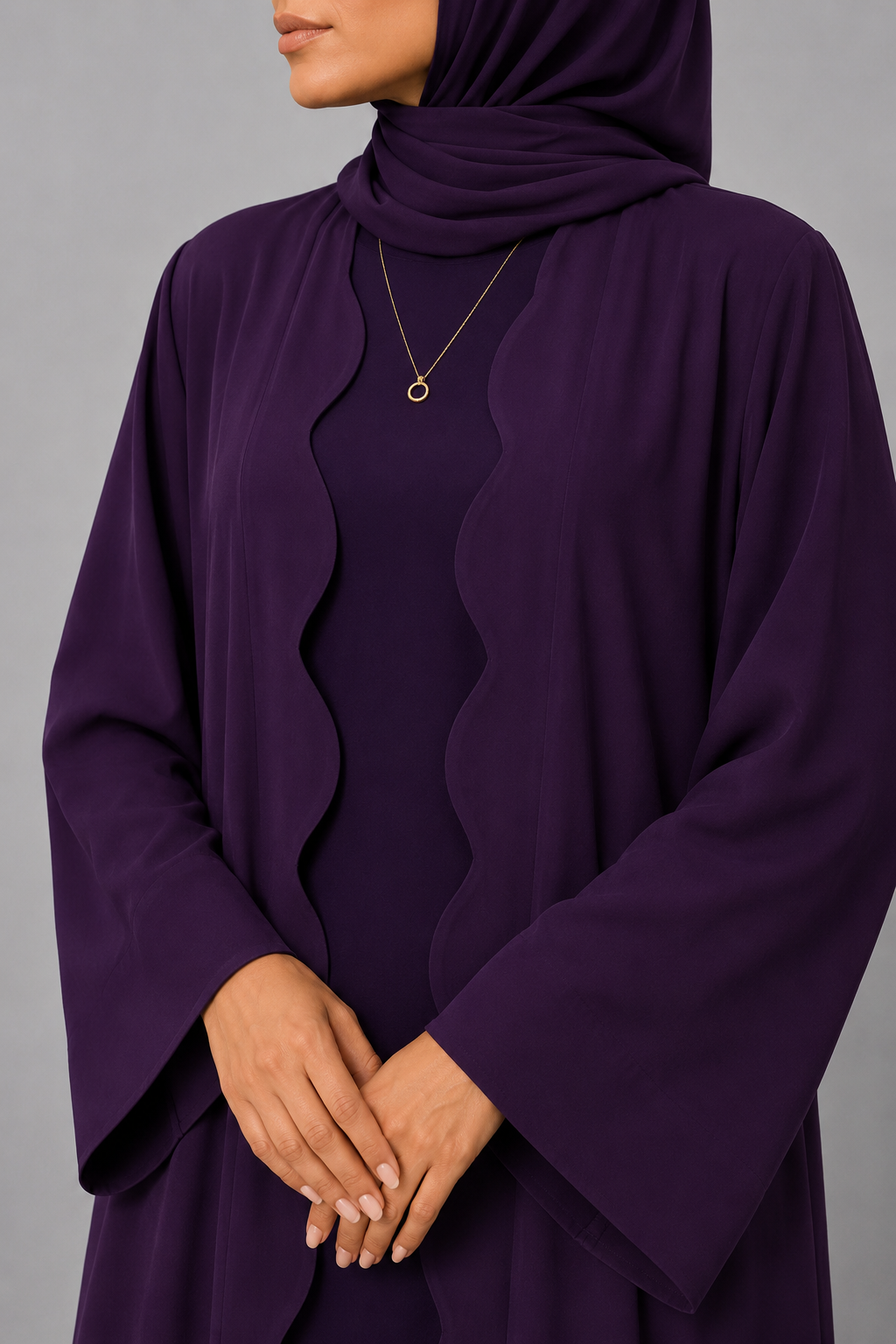 Purple Wave Abaya