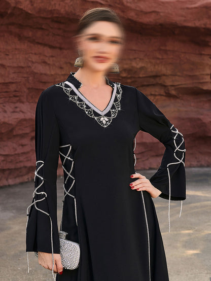 BA4085 Black Hematite Dress