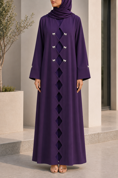 Purple Aura Abaya