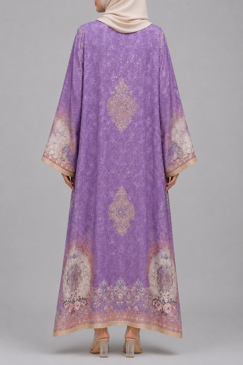 Lavender Zareen Abaya