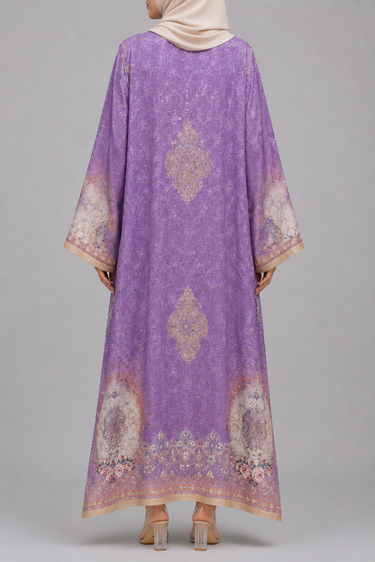 Lavender Zareen Abaya